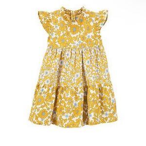 Yellow Floral Dress - Single